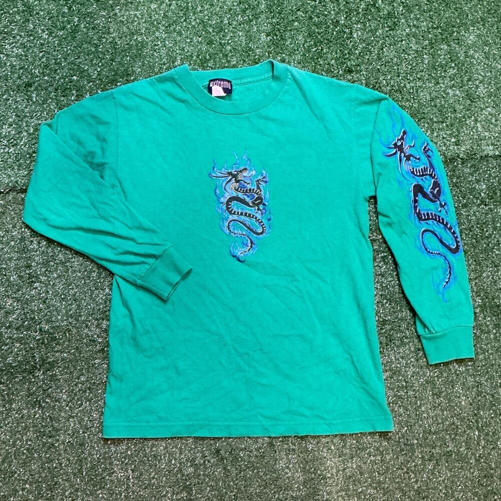 Vintage 90s Extreme Limit Dragon Shirt Size S